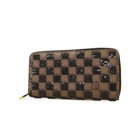 Louis Vuitton Paillette Zip Long Zippy Damier Wallet - Picture 1 of 8